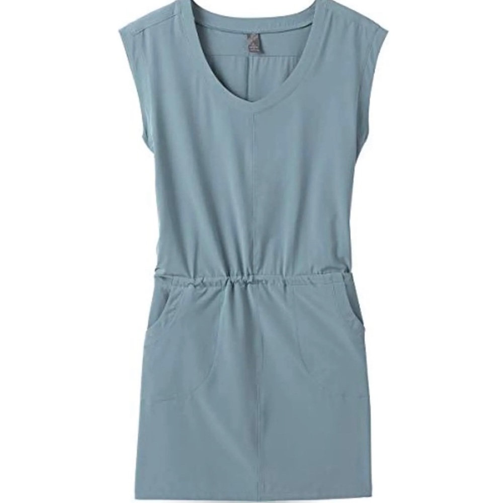 Prana Women's Mini Dress in Light Blue